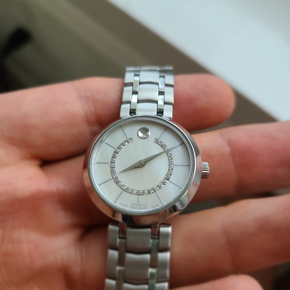 MOVADO l881 Automatic White 29 Diamonds watch - Picture 5 of 9